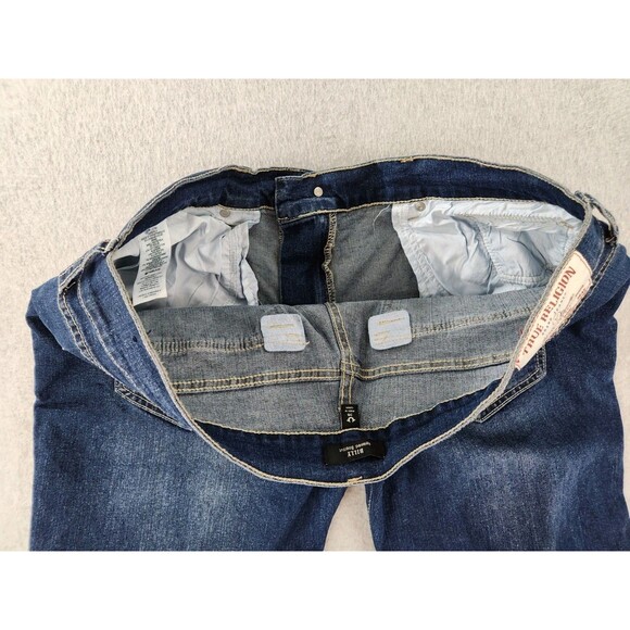 True‎ Religion Billy Jeans 38 Flap T Snap Bootcut Relaxed Stretch 42 40x34 - Picture 15 of 16